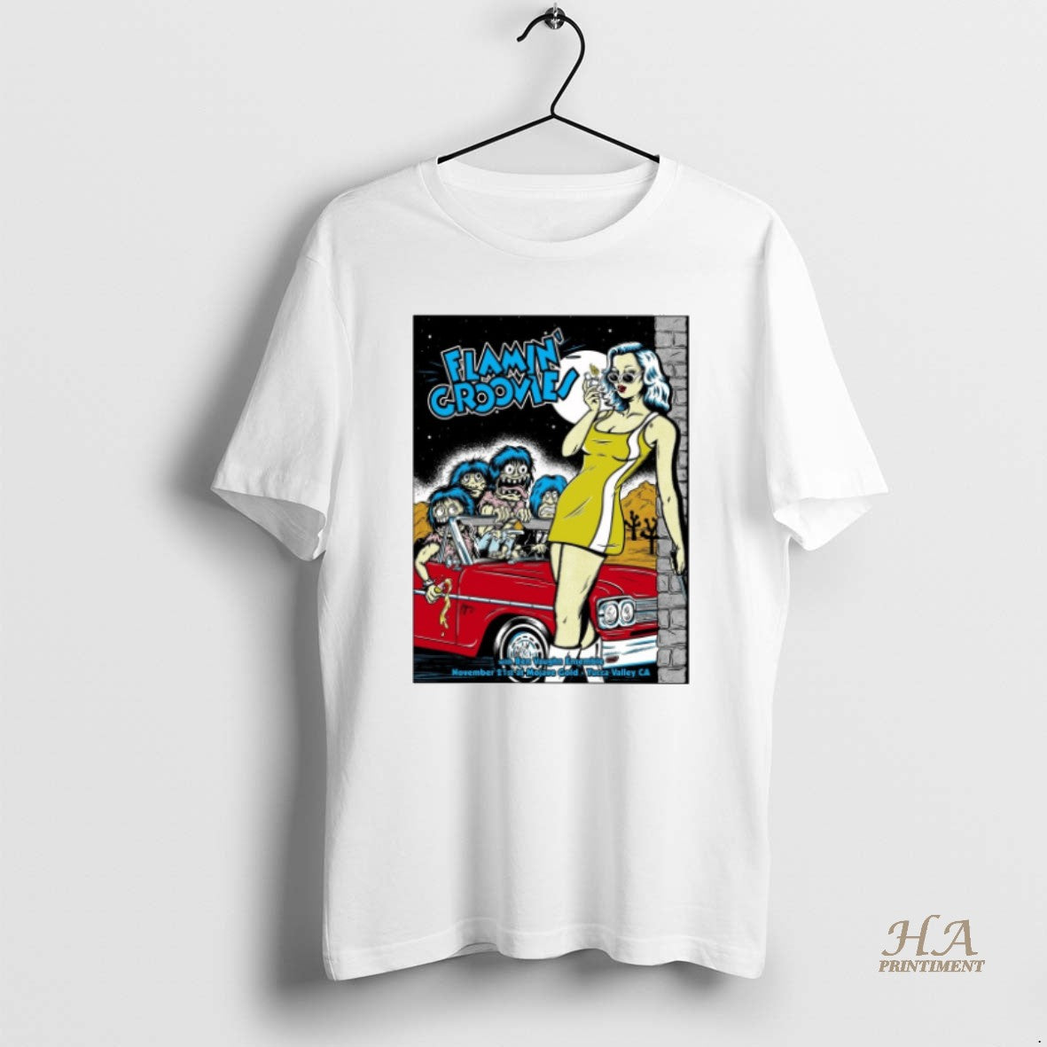 Official Flamin Groovies And Ben Vaughn Ensemble At Mojave Gold On November 21 2025 Shirt Hoodie Sweatshirt | PurePodTees.com
