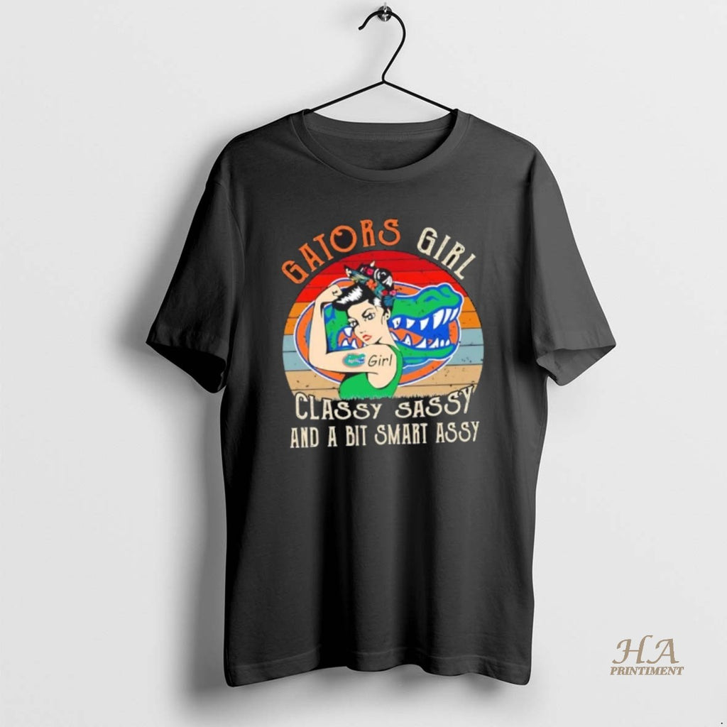 Official Florida Gators Girl Classy Sassy And A Bit Smart Assy Shirt Hoodie Sweatshirt | PurePodTees.com