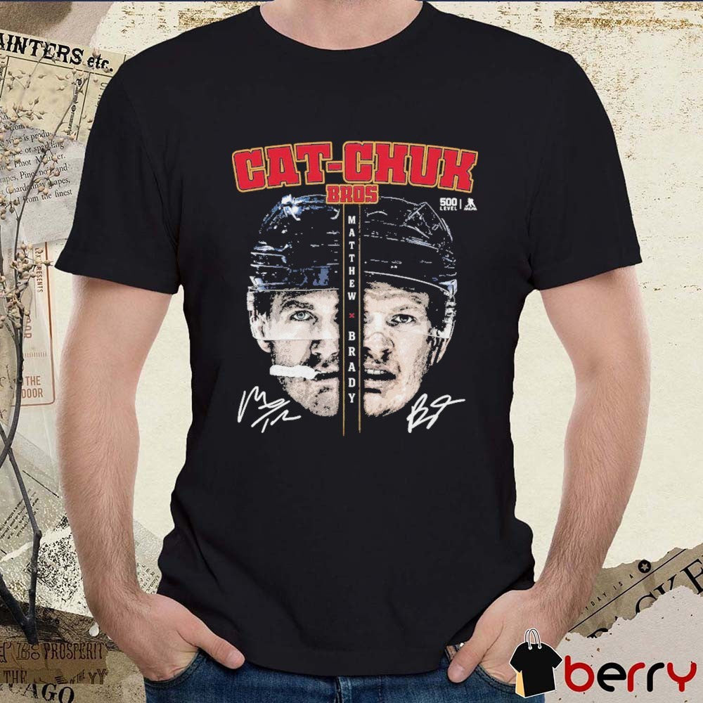 Florida Panthers NHL Matthew Tkachuk and Brady Tkachuck Florida Cat-Chuk Bros Profile Signatures t-shirt