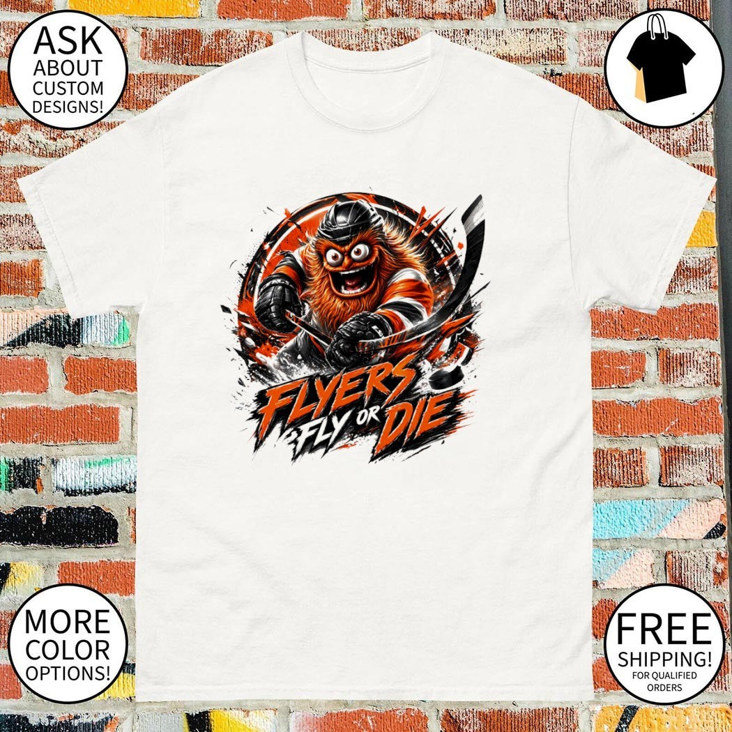 Flyers Hockey Gritty Flyers fly or die NHL 2026 shirt
