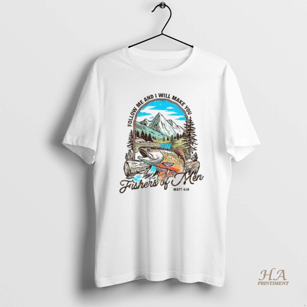 Official Follow Me And I Wike You Fishers Of Men Matthew 4 19 Shirt Hoodie Sweatshirt | PurePodTees.com