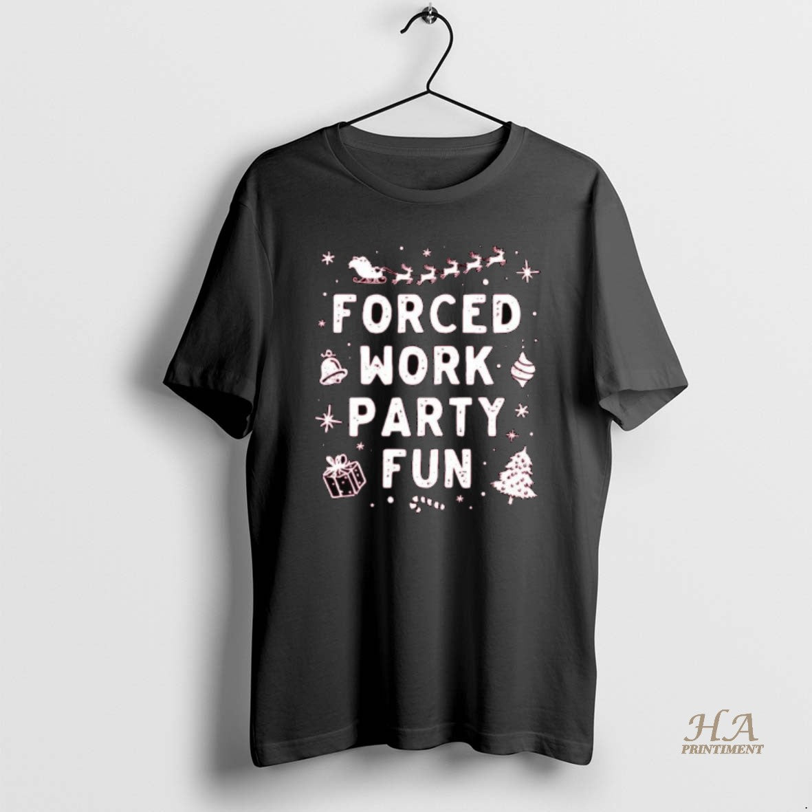 Official Forced Work Party Fun Long Sleve Shirt Hoodie Sweatshirt | PurePodTees.com