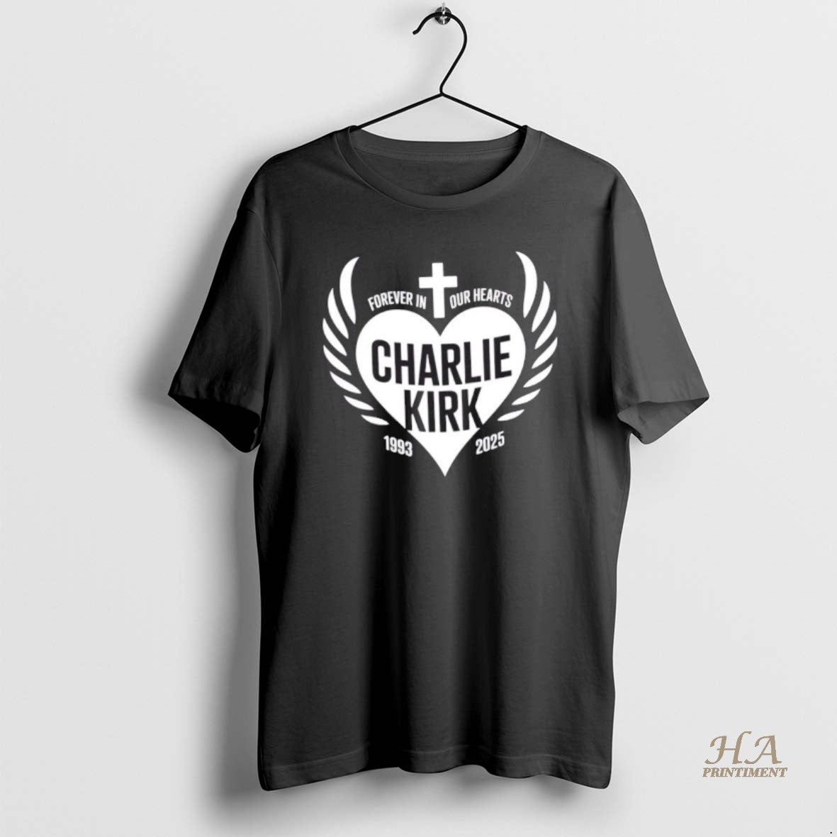 Official Forever In Our Hearts Charlie Kirk 1993 2025 Shirt Hoodie Sweatshirt | PurePodTees.com