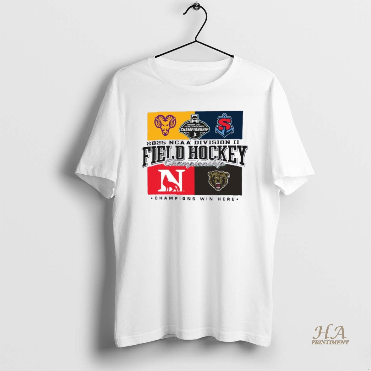 Official Four Teams 2025 Ncaa Division Ii Field Hockey Championship Shirt Hoodie Sweatshirt | PurePodTees.com