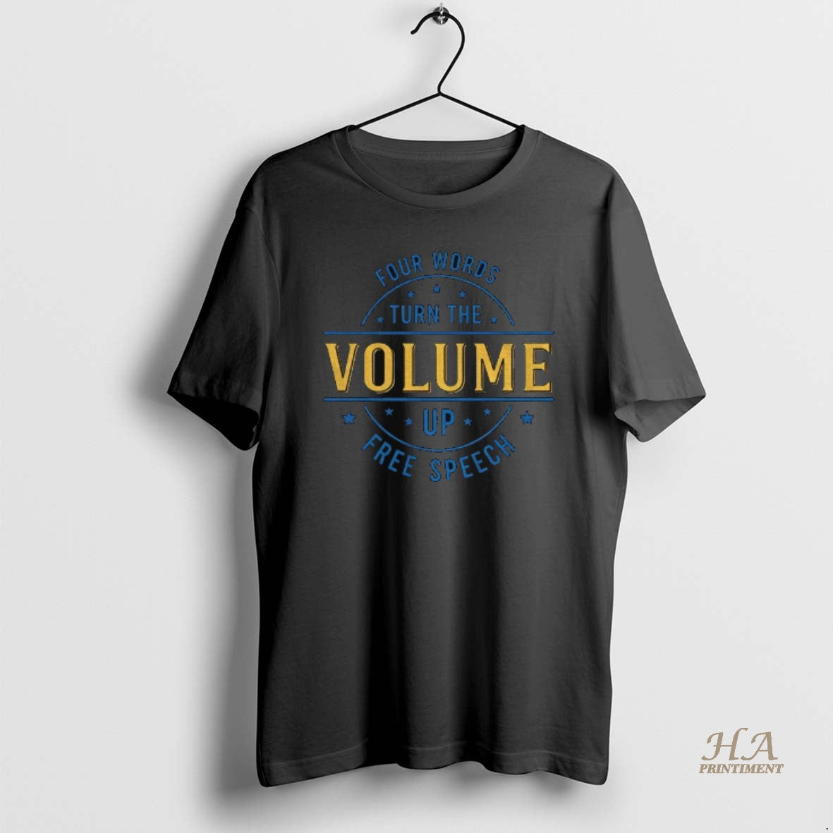 Official Four Words Turn The Volume Up Free Speech Democracy Protest Shirt Hoodie Sweatshirt | PurePodTees.com