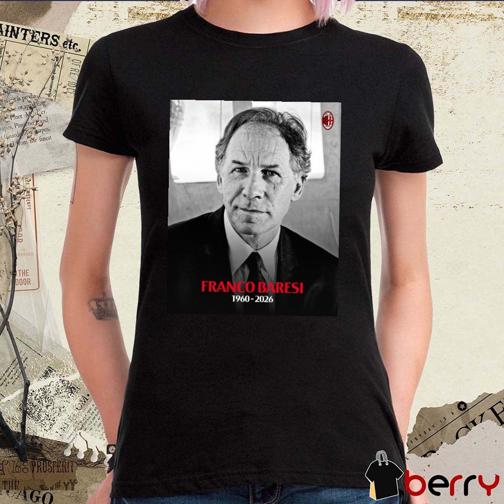 Franco Baresi 1960 – 2026 AC Milan Poster t-shirt