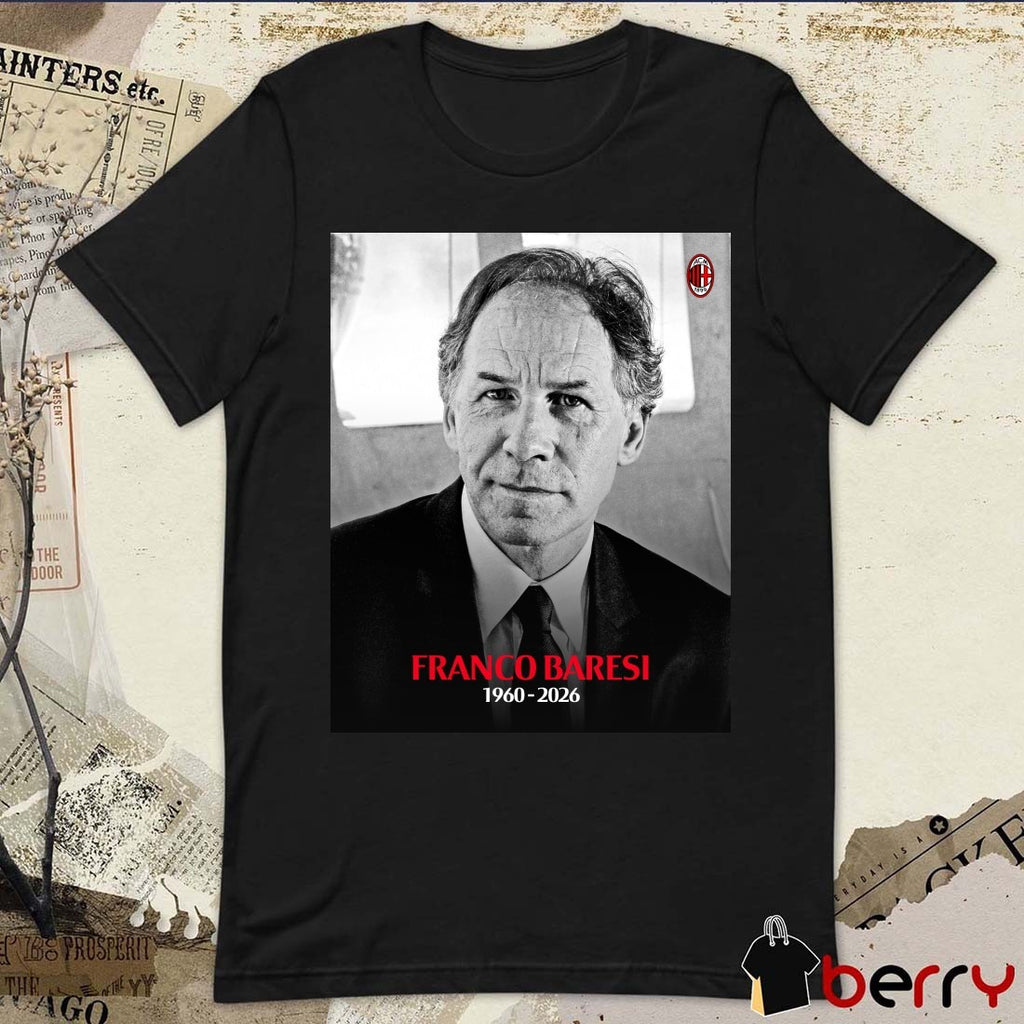 Franco Baresi 1960 – 2026 AC Milan Poster t-shirt