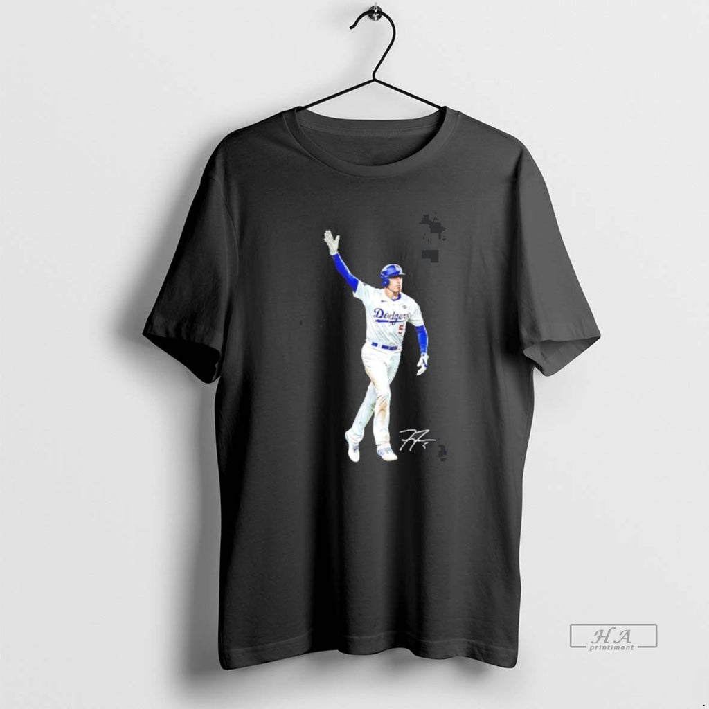 Official Freddie Freeman Los Angeles Dodgers Walk Off Signature Shirt Hoodie Sweatshirt | PurePodTees.com