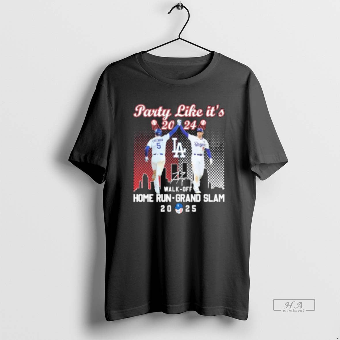 Official Freddie Freeman Party Like Its 2024 Walk Off Home Run Grand Slam 2025 Shirt Hoodie Sweatshirt | PurePodTees.com