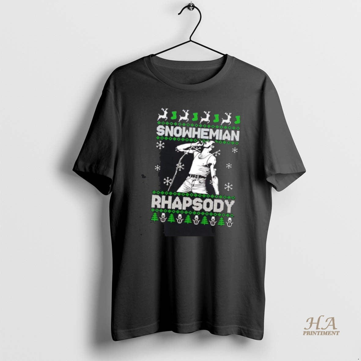 Official Freddie Mercury Snowhemian Rhapsody Ugly Christmas Shirt Hoodie Sweatshirt | PurePodTees.com