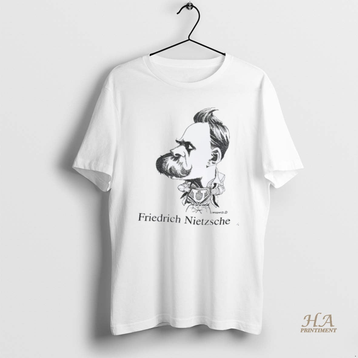 Official Friedrich Nietzsche Caricature Shirt Hoodie Sweatshirt | PurePodTees.com