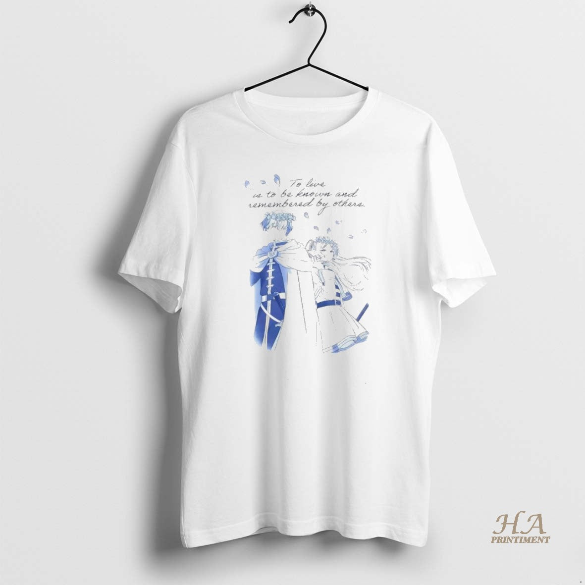 Official Frieren Beyond Journeys End Himmel And Frieren Quote Blue Shirt Hoodie Sweatshirt | PurePodTees.com