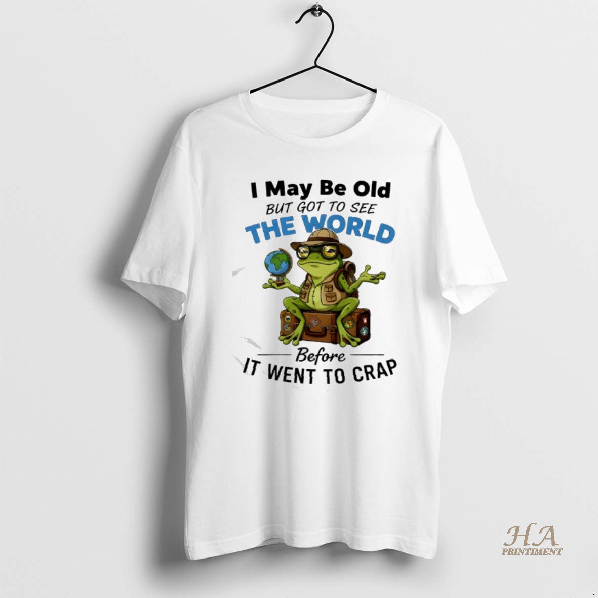 Official Frog I May Be Old But Got To See The World Before It Went Shirt Hoodie Sweatshirt | PurePodTees.com
