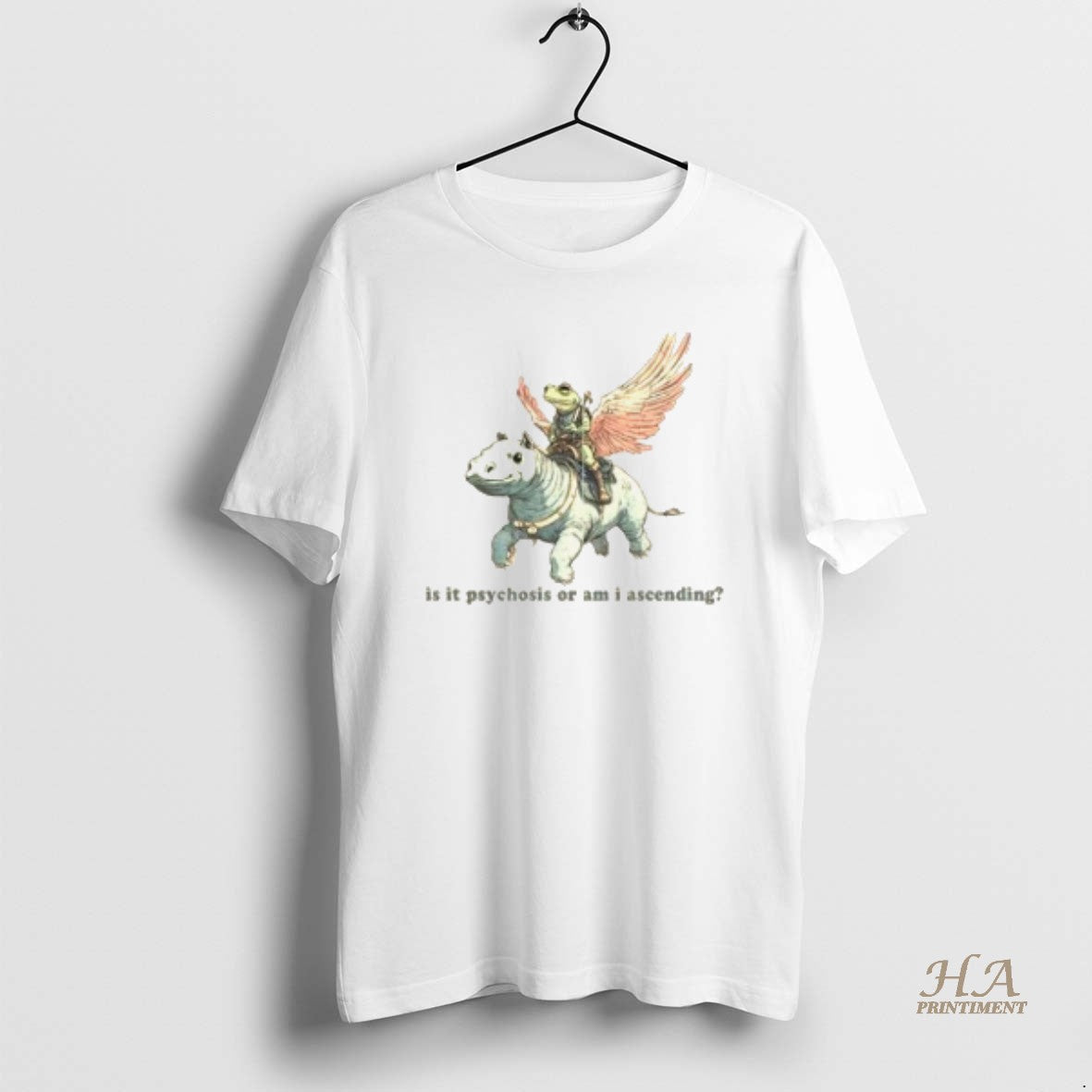 Official Frog Driving Hippo Is It Psychosis Or Am I Ascending Shirt Hoodie Sweatshirt | PurePodTees.com