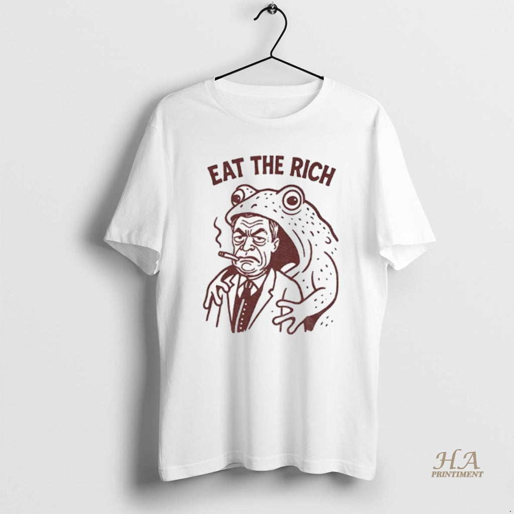 Official Frog Eat The Rich Meme Shirt Hoodie Sweatshirt | PurePodTees.com