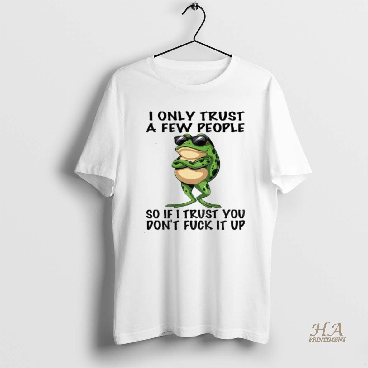 Official Frog Wearing Glass I Only Trust A Few People So If I Trust You Shirt Hoodie Sweatshirt | PurePodTees.com