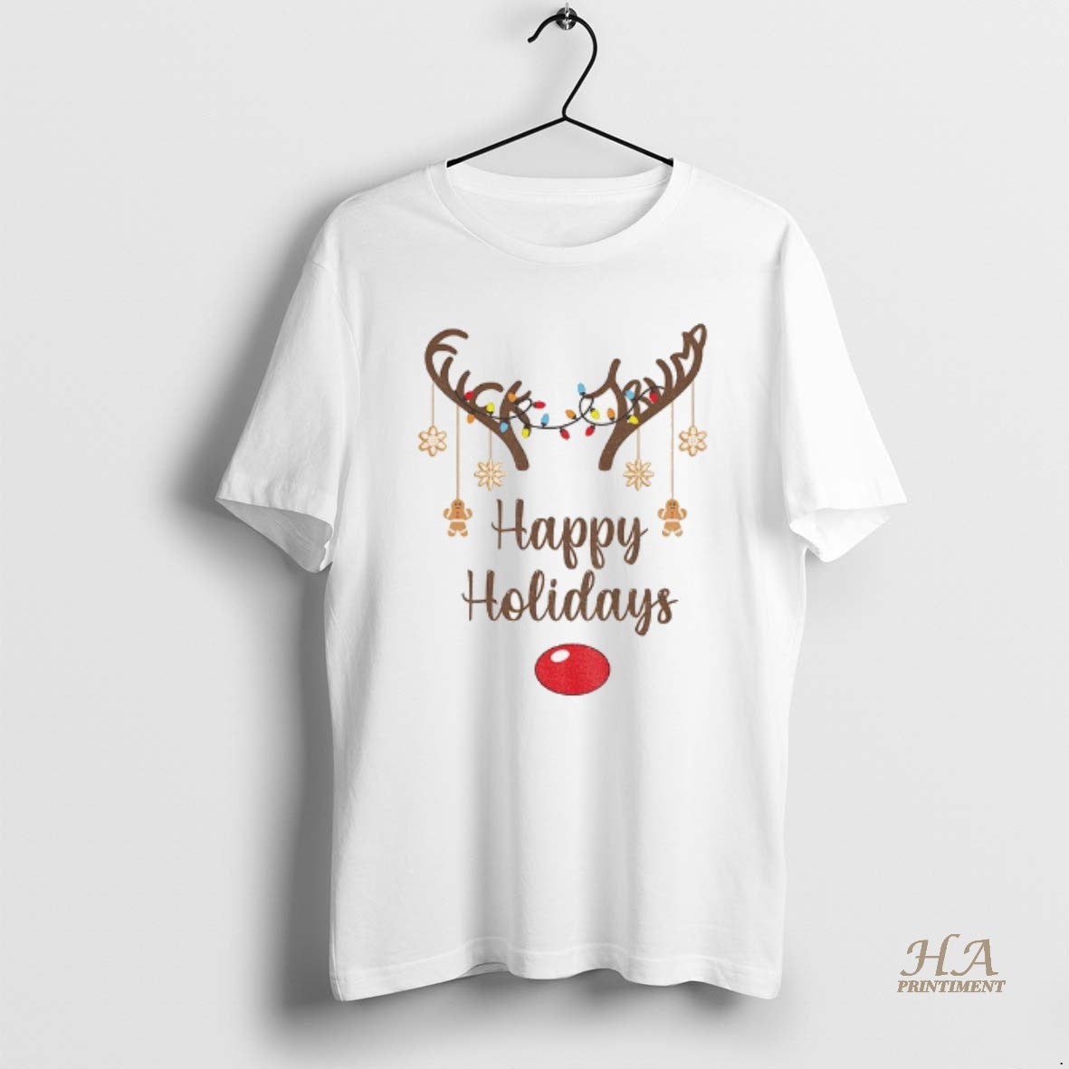 Official Fuck Trump Reindeer Happy Holidays Anti Trump Christmas Shirt Hoodie Sweatshirt | PurePodTees.com