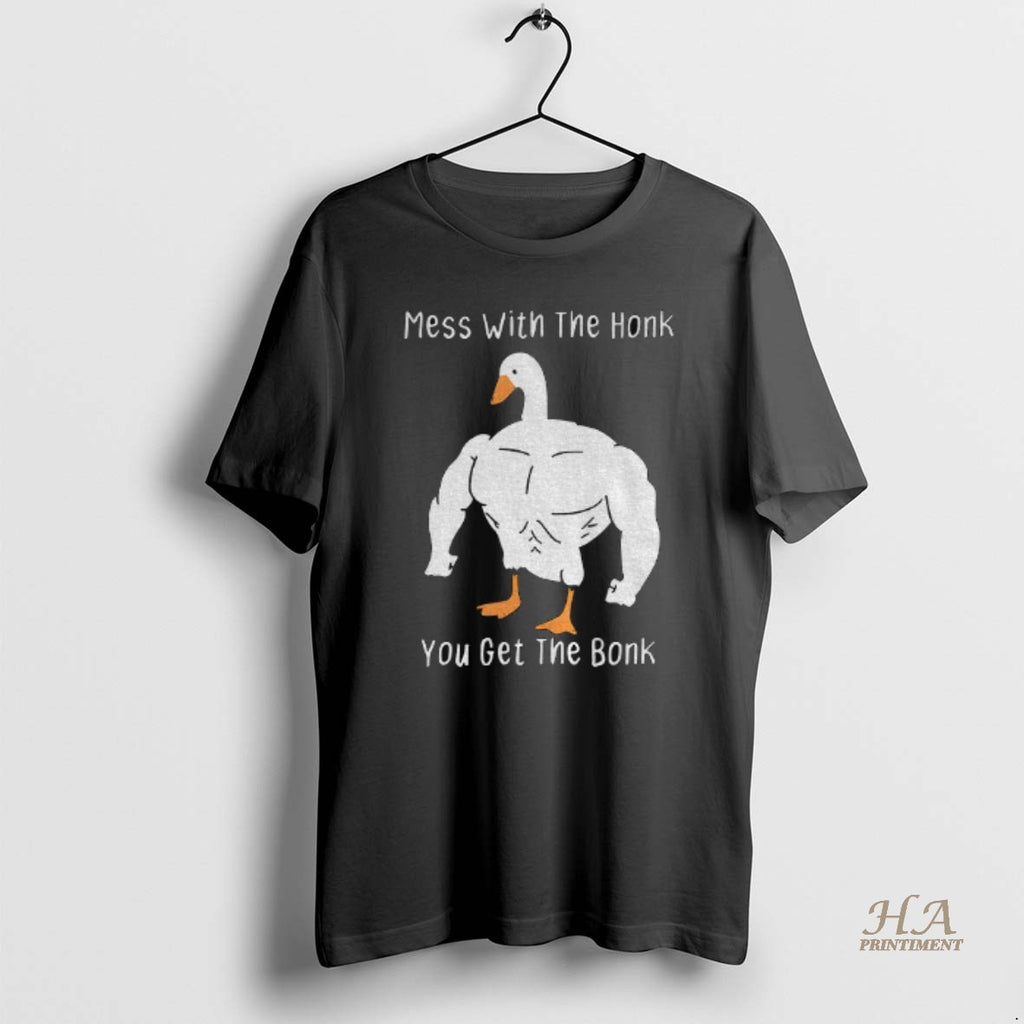 Official Funny Duck Mess With The Honk You Get The Bonk Shirt Hoodie Sweatshirt | PurePodTees.com