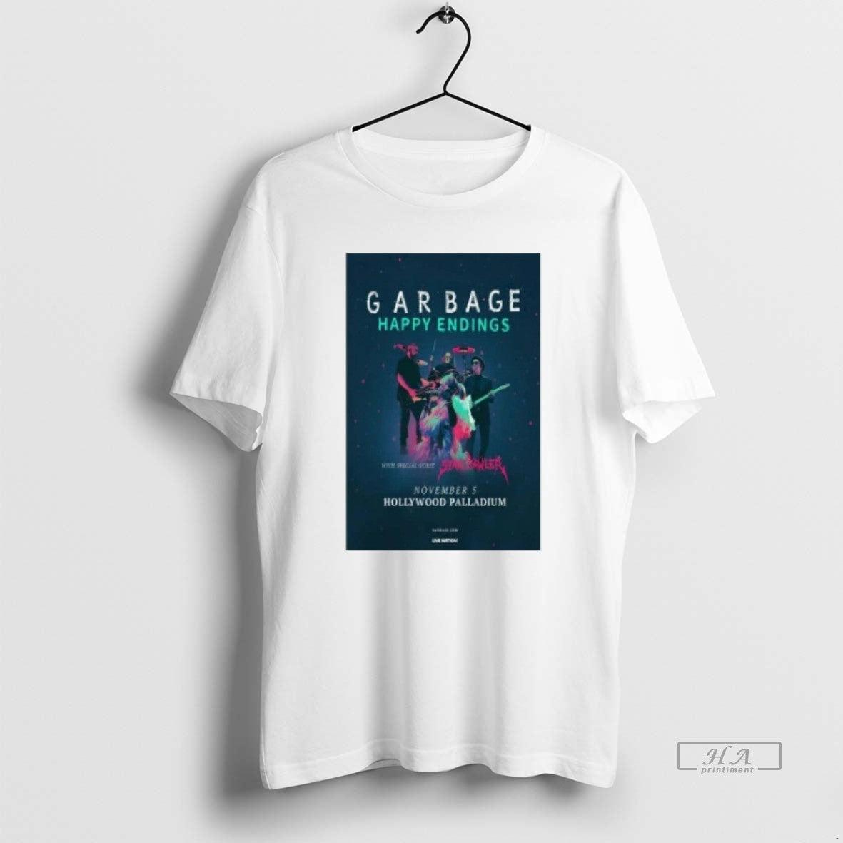 Official Garbage Nov 05 2025 Hollywood Palladium Los Angeles Ca Tour Shirt Hoodie Sweatshirt | PurePodTees.com