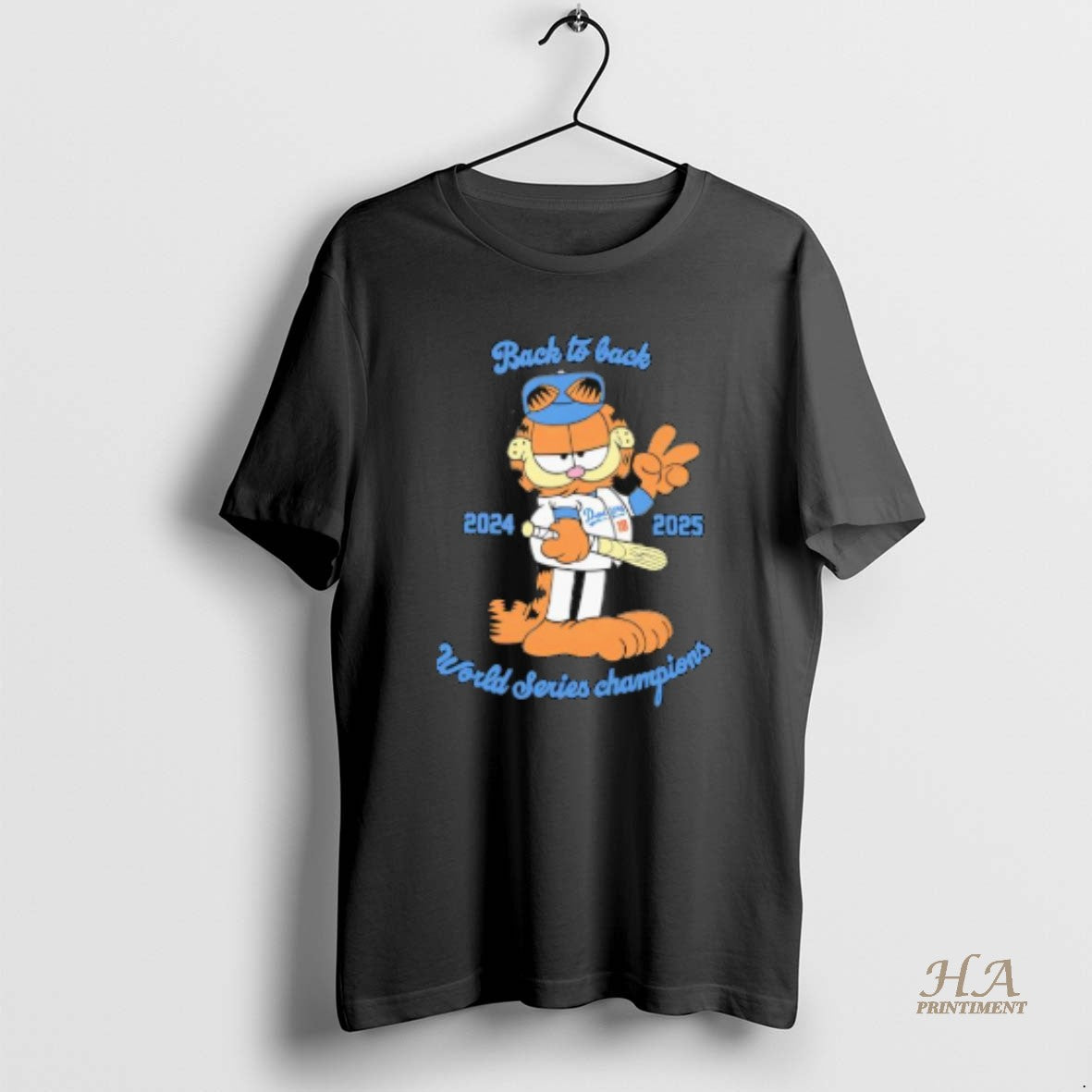 Official Garf Back To Back World Series Champions 2024 And 2025 Shirt Hoodie Sweatshirt | PurePodTees.com