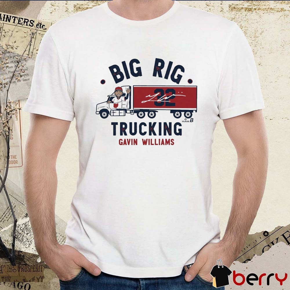 Gavin Williams The Big Rig Trucking Cleveland Guardians MLB Signature t-shirt