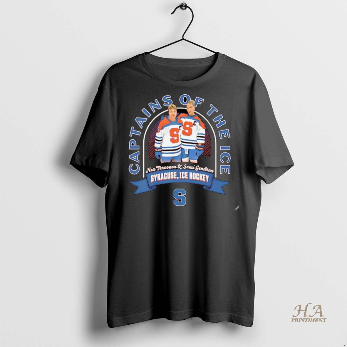 Official Gendron Captains Of The Ice Hockey Nea Tervonen And Sami Syracuse Orange Christmas Shirt Hoodie Sweatshirt