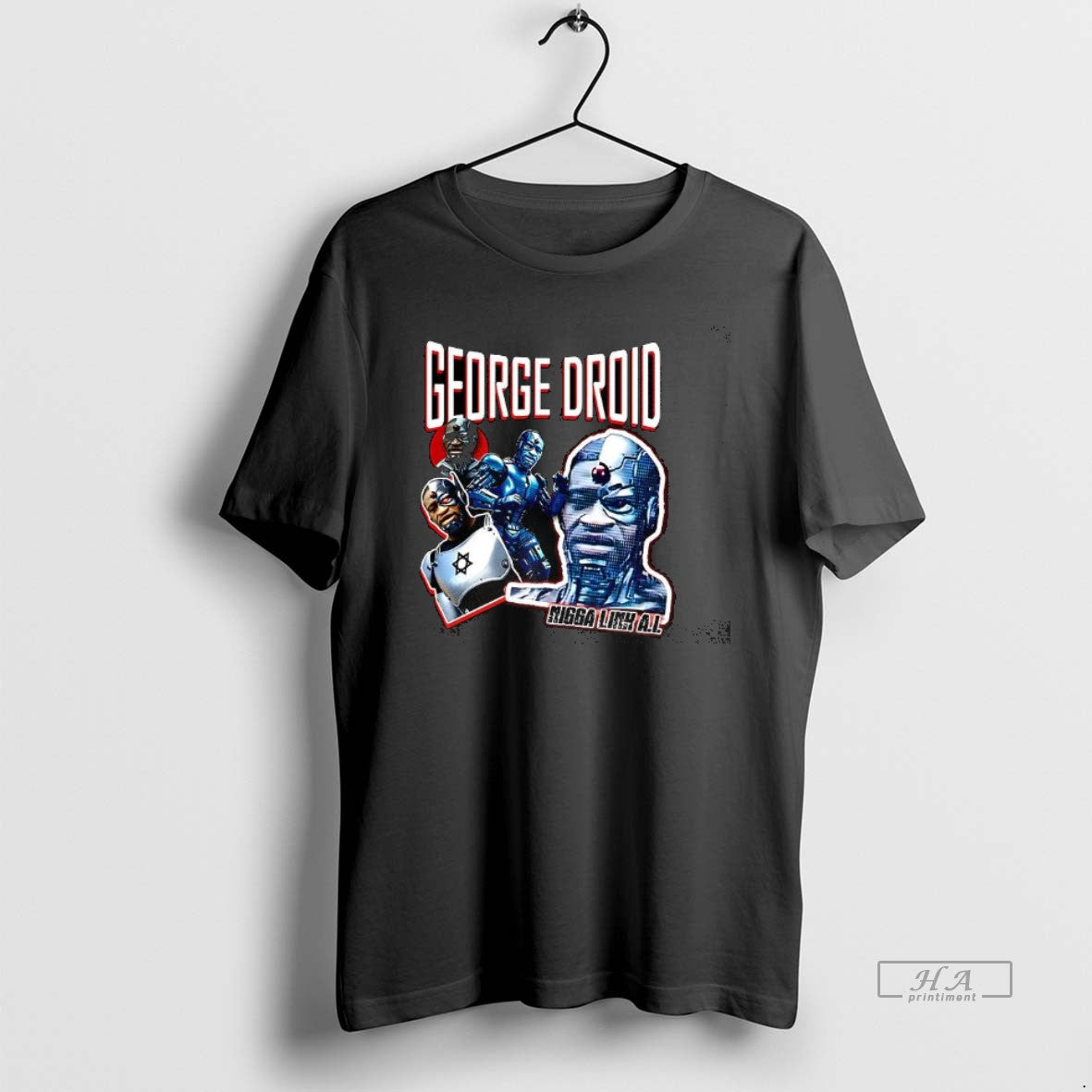 Official George Floyd X George Droid Migga Link Ai Shirt Hoodie Sweatshirt | PurePodTees.com