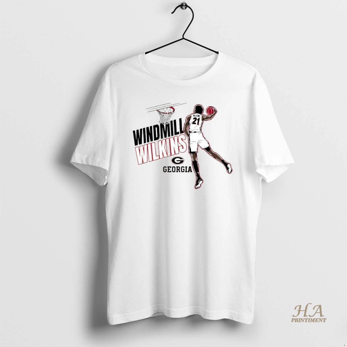 Official Georgia Bulldogs Basketball Windmill Jake Wilkins Circle Shirt Hoodie Sweatshirt | PurePodTees.com