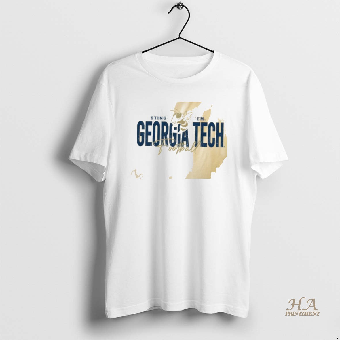 Official Georgia Tech Jackets Football Ringer Shirt Hoodie Sweatshirt | PurePodTees.com