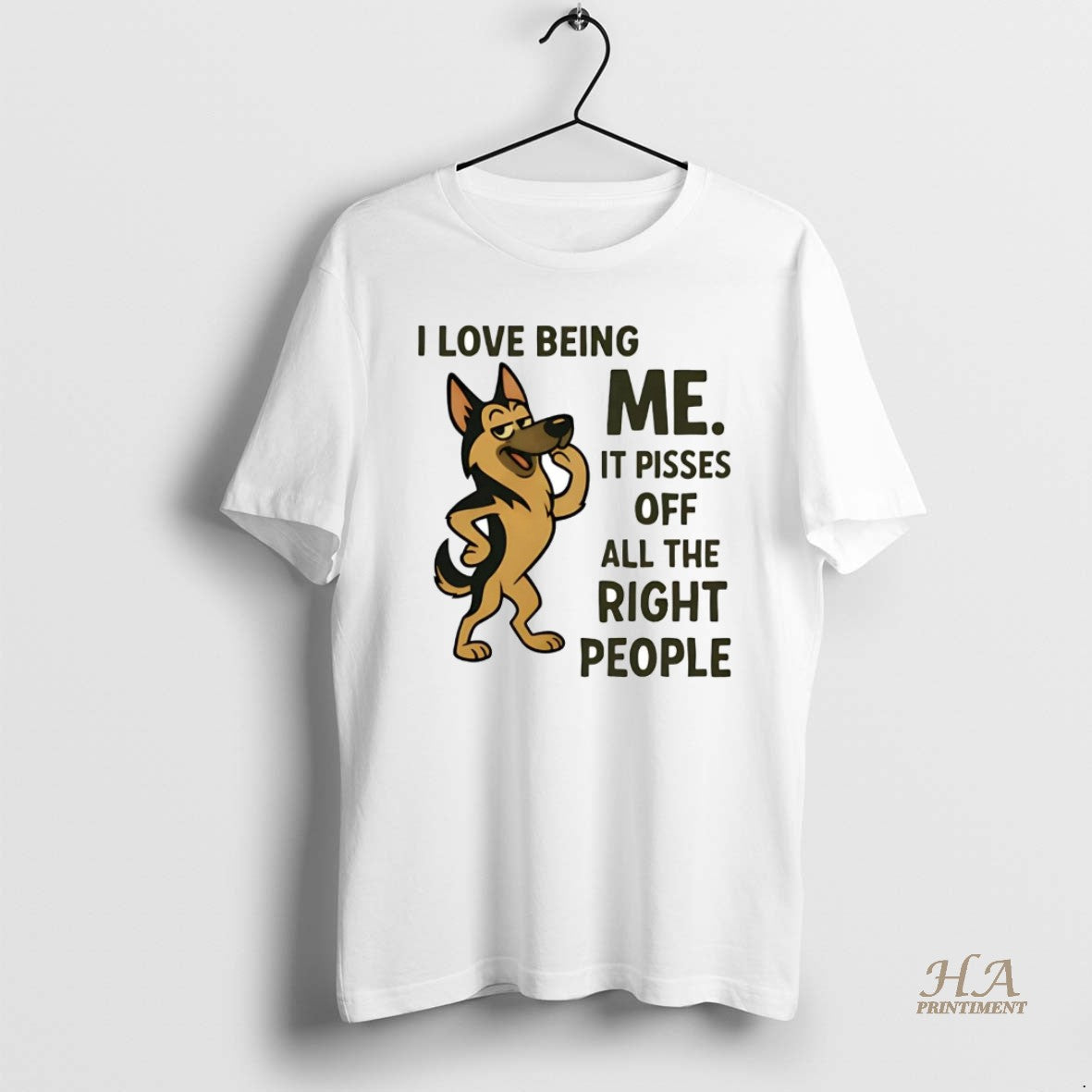 Official German Shepherd I Love Being Me It Pisses Off Shirt Hoodie Sweatshirt | PurePodTees.com