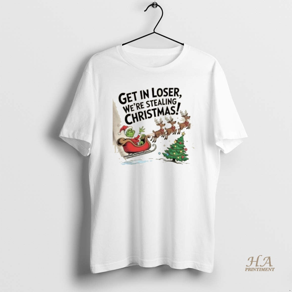 Official Get In Loser Were Stealing Christmas Shirt Hoodie Sweatshirt | PurePodTees.com