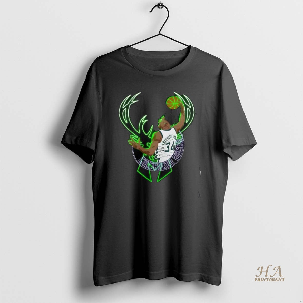 Official Giannis Antetokounmpo Milwaukee Bucks Basketball Dunk Shirt Hoodie Sweatshirt | PurePodTees.com