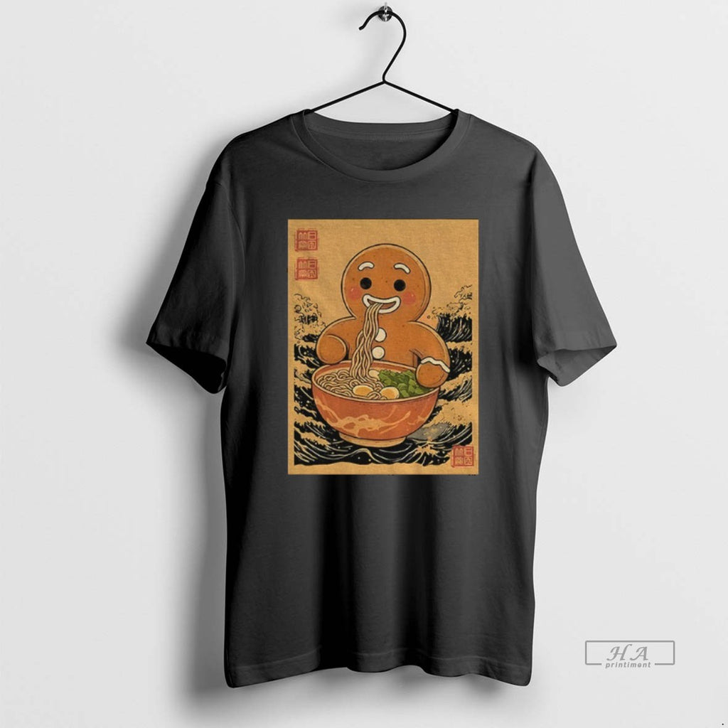 Official Gingerbread Man Eating Ramen Japan Christmas
