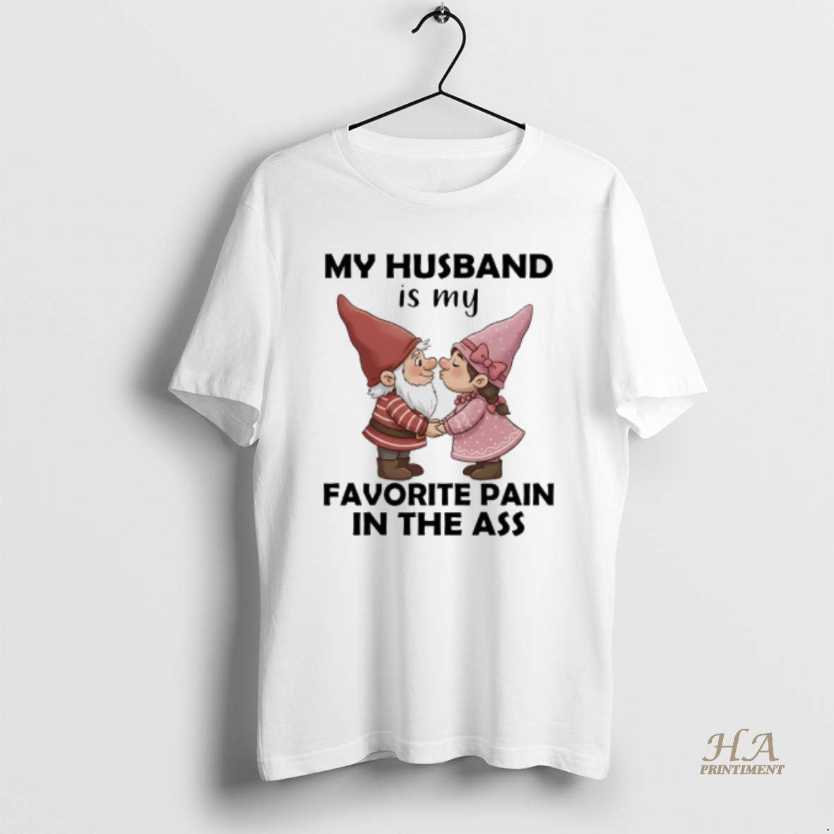 Official Gnome Christmas My Husband Is My Favorite Pain In The Ass Shirt Hoodie Sweatshirt | PurePodTees.com