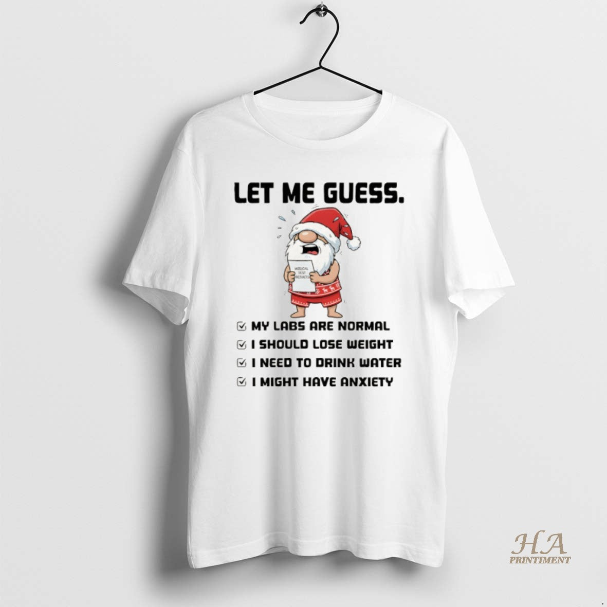 Official Gnome Santa Hat Let Me Guess My Labs Are Normal I Should Lose Weight Shirt Hoodie Sweatshirt | PurePodTees.com