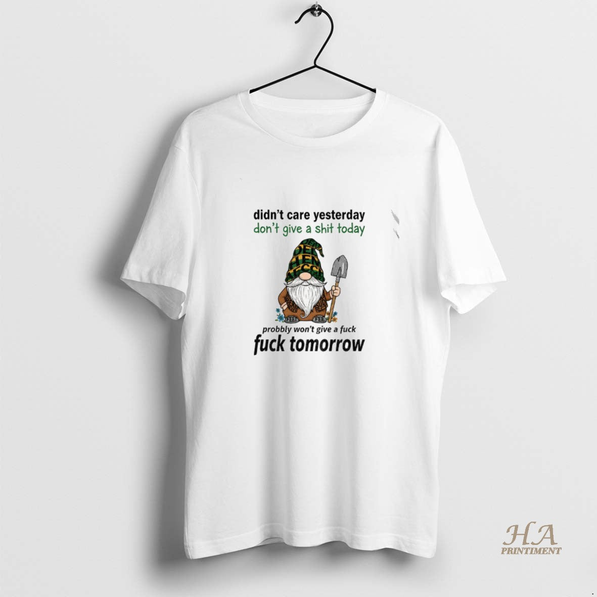Official Gnome Didnt Care Yesterday Dont Give A Shit Today Probably Wont Give A Fuck Shirt Hoodie Sweatshirt