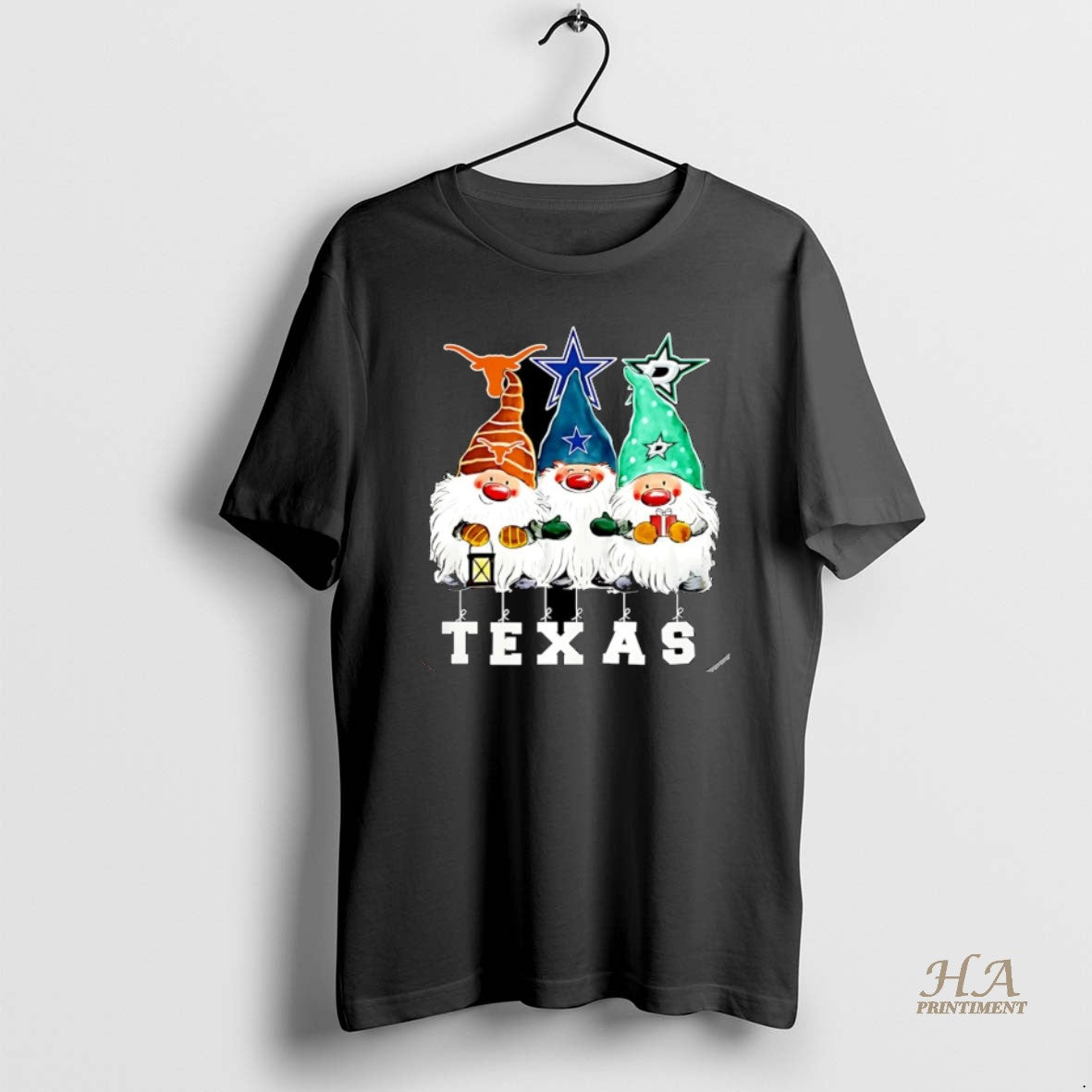 Official Gnomies Texas Longhorns Dallas Cowboys And Dallas Stars Merry Christmas Christmas Shirt Hoodie Sweatshirt