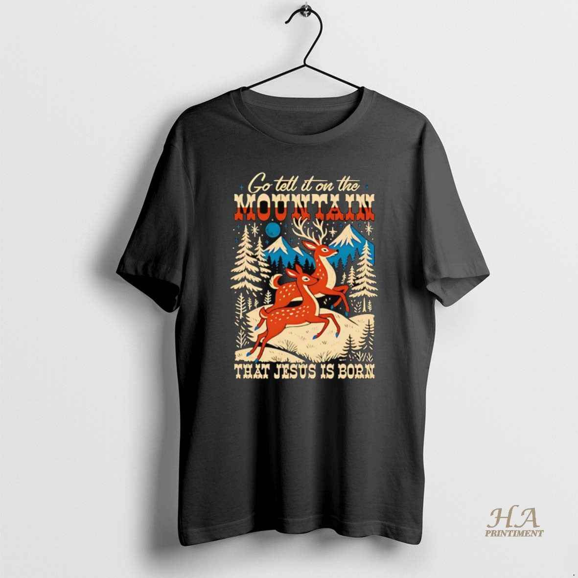 Official Go Tell It On The Mountain That Jesus Is Born Shirt Hoodie Sweatshirt | PurePodTees.com
