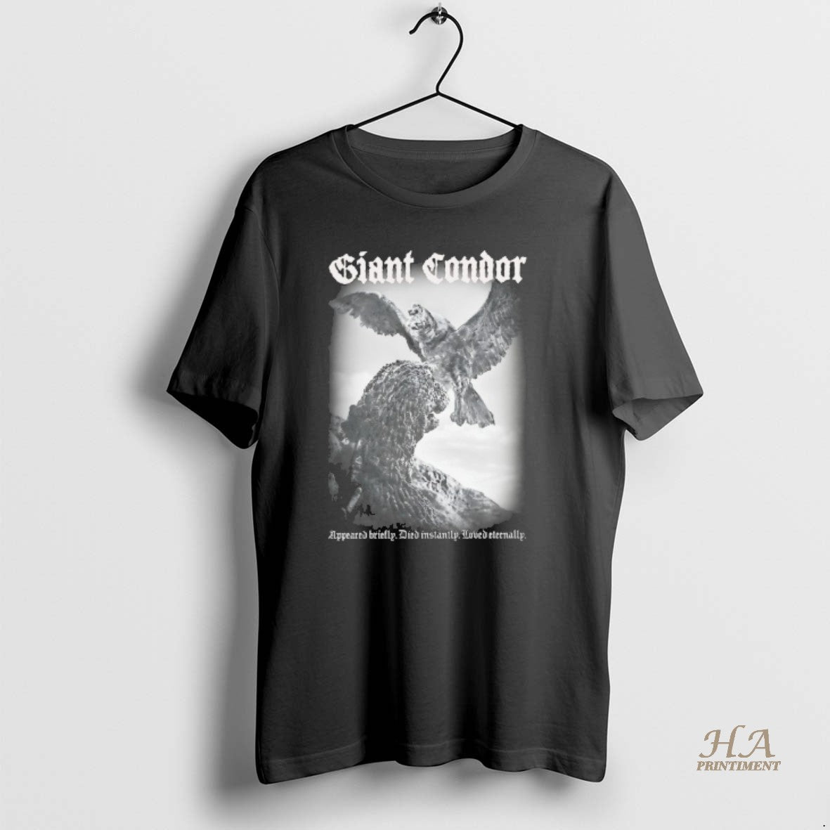 Official Godzilla Giant Condor Appeared Briefly Died Instantly Loved Eternally Shirt Hoodie Sweatshirt | PurePodTees.com