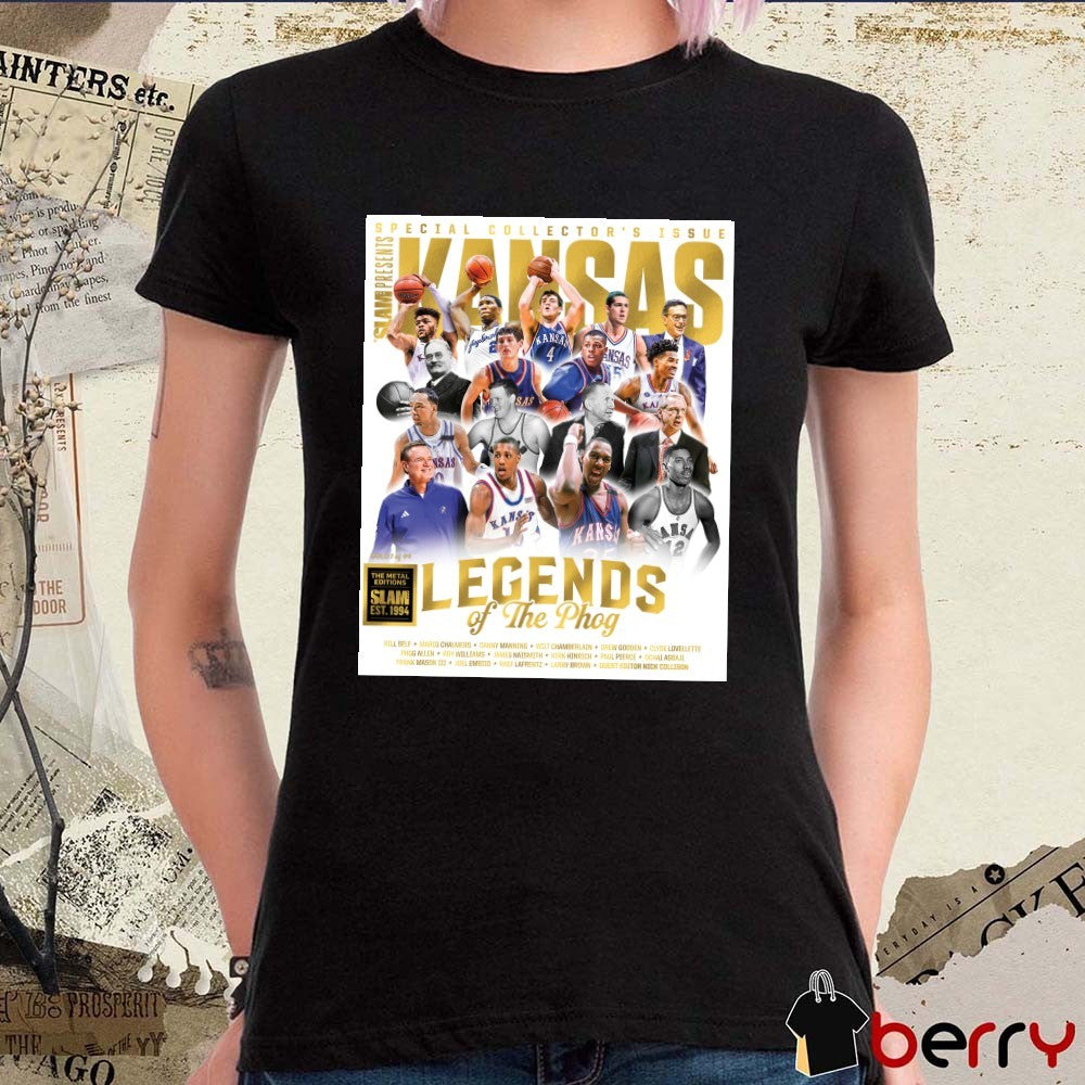 Gold Metal SLAM Presents Kansas Legends Of The Phog Special Collector’s Issue Poster t-shirt