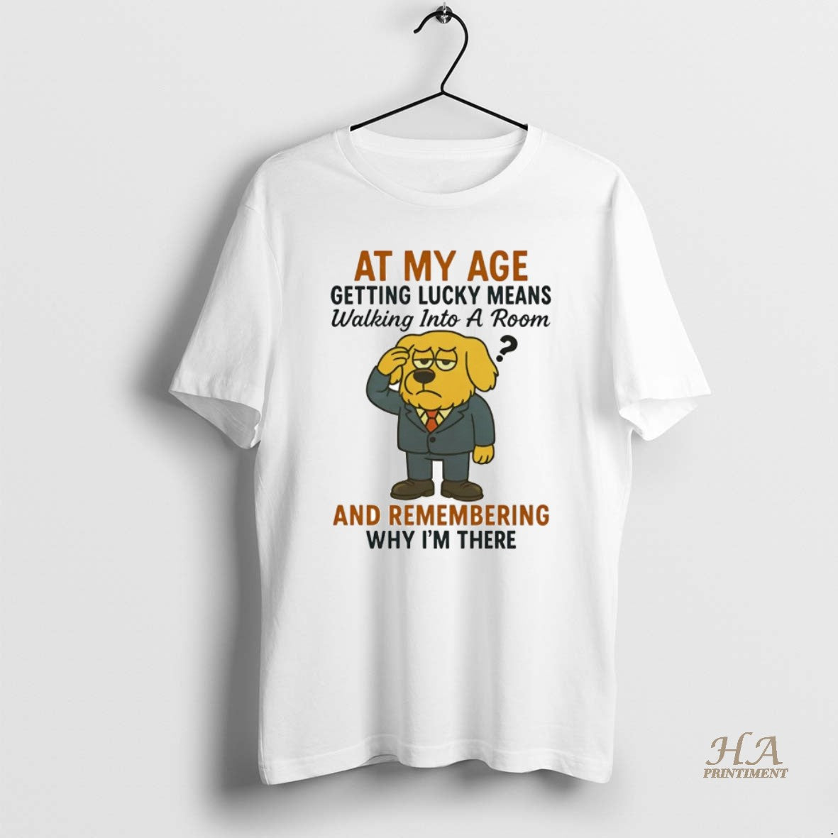 Official Golden Retriever At My Age Getting Lucky Means Shirt Hoodie Sweatshirt | PurePodTees.com