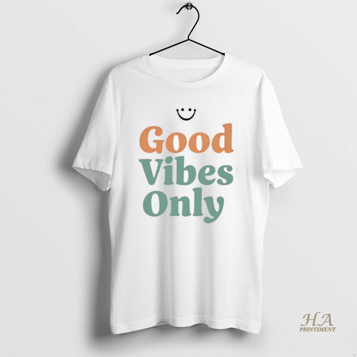 Official Good Vibes Only Retro Smile Shirt Hoodie Sweatshirt | PurePodTees.com