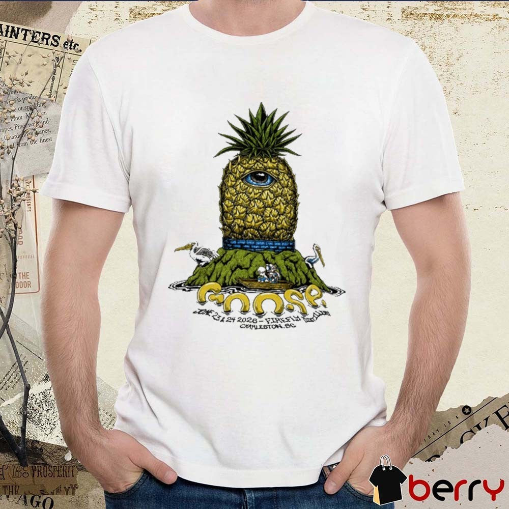 Goose June 23 24 2026 Concert Firefly Distillery North Charleston SC t-shirt