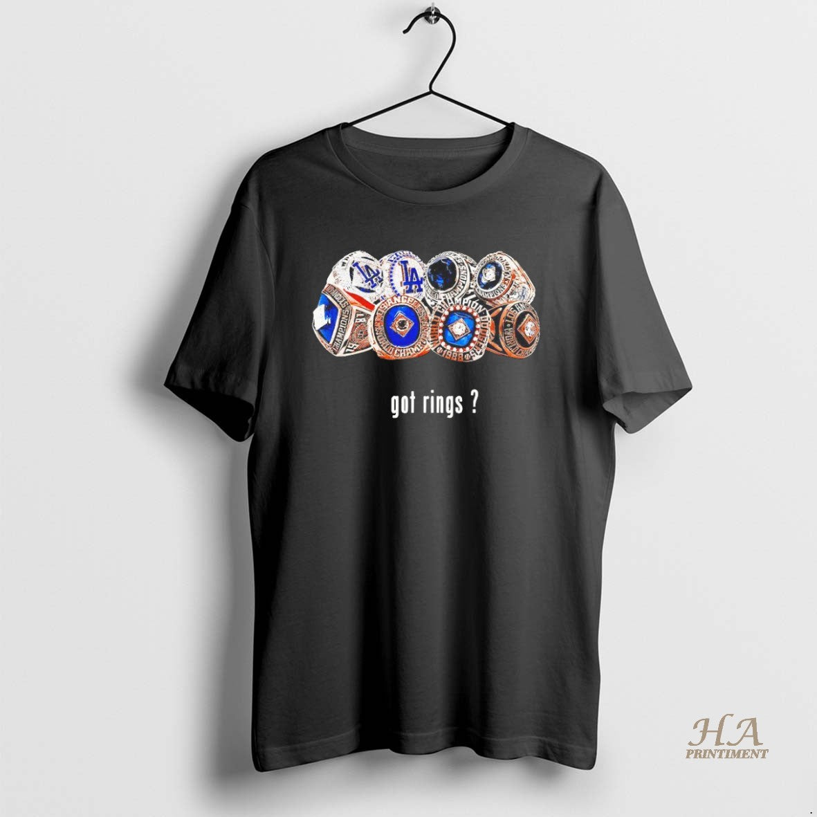 Official Got Rings Los Angeles Dodgers World Series Champions Blackshirt Shirt Hoodie Sweatshirt | PurePodTees.com