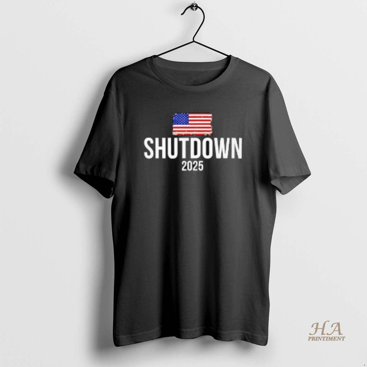 Official Government Shutdown 2025 Usa Flag Shirt Hoodie Sweatshirt | PurePodTees.com