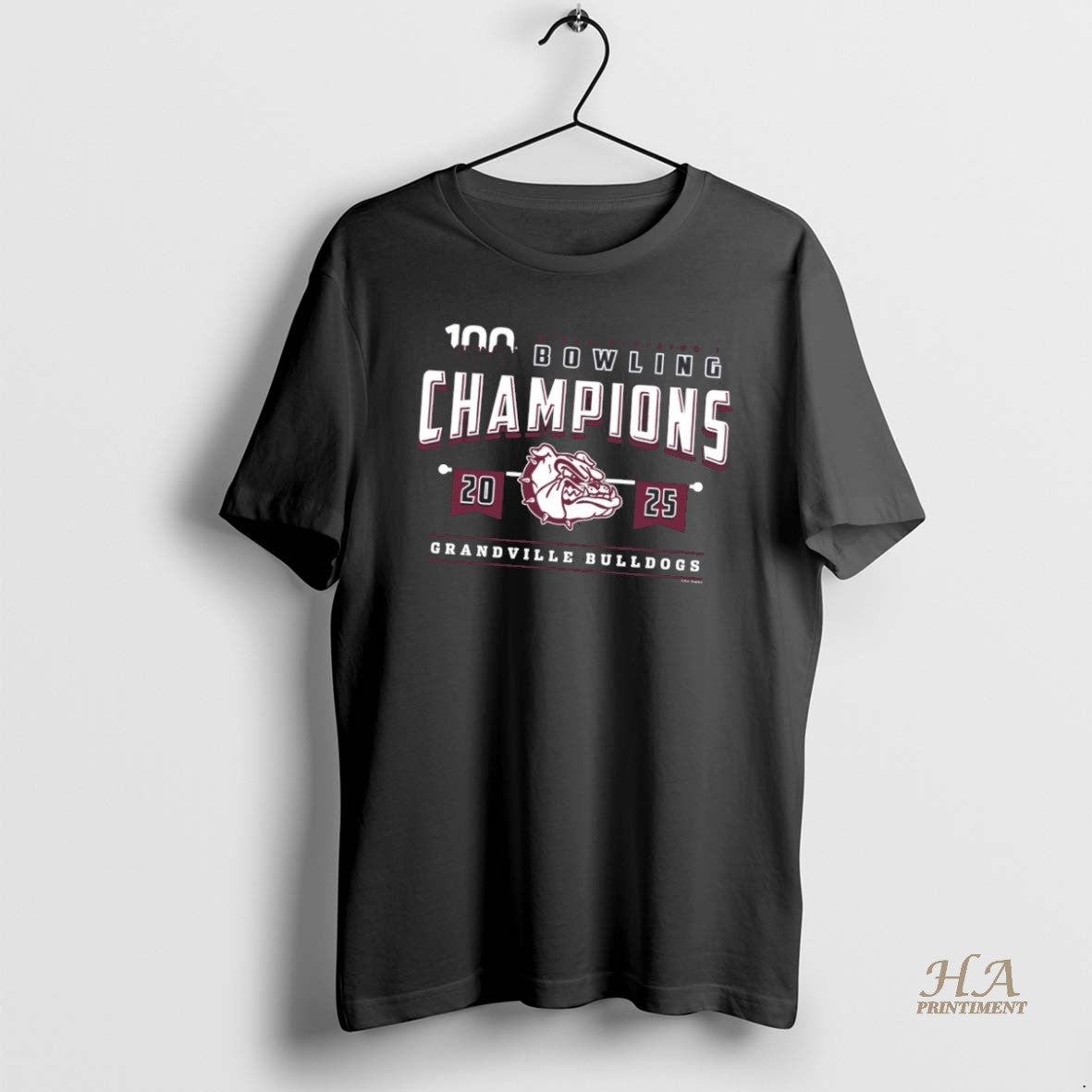 Official Grandville Bulldogs 2025 Girls Bowling D1 Champions Shirt Hoodie Sweatshirt | PurePodTees.com