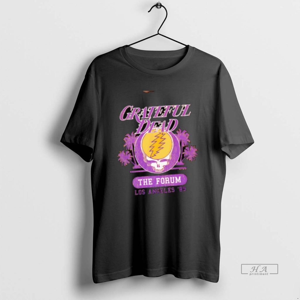 Official Grateful Dead Los Angeles 1989 The Forum February Logo Shirt Hoodie Sweatshirt | PurePodTees.com