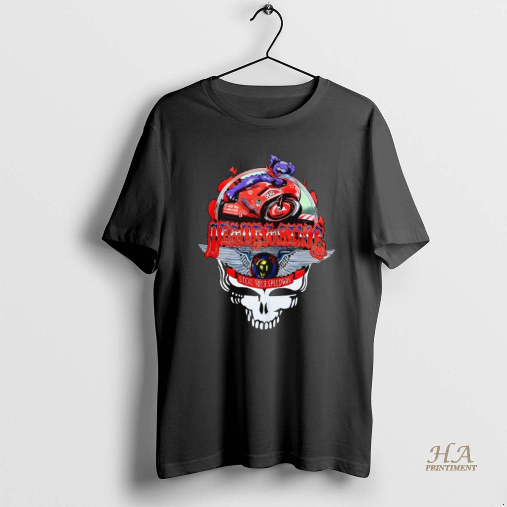 Official Grateful Dead Market Stealie Moto Bear Shirt Hoodie Sweatshirt | PurePodTees.com