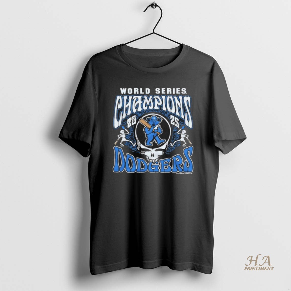 Official Grateful Dead X Los Angeles Dodgers World Series Champions 2025 Shirt Hoodie Sweatshirt | PurePodTees.com