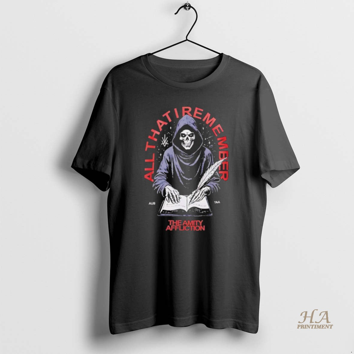 Official Grim Reaper All That I Remember The Amity Affliction Shirt Hoodie Sweatshirt | PurePodTees.com